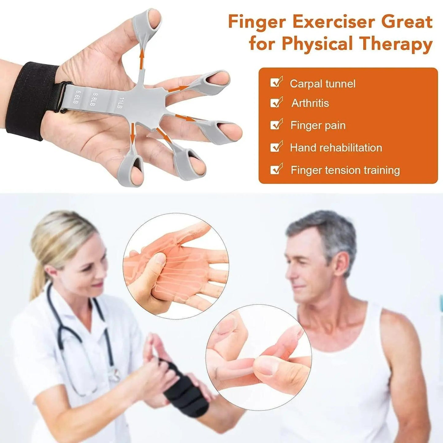 Finger Gripper Strength Trainer