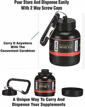 Protein Powder Container with Durable Key-Chain