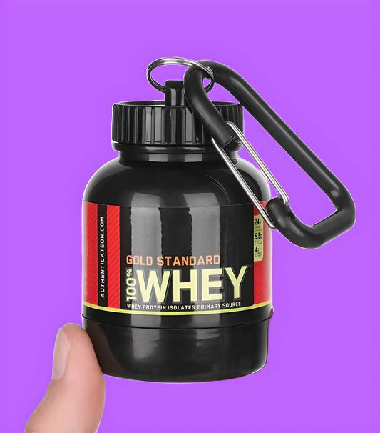 Protein Powder Container with Durable Key-Chain